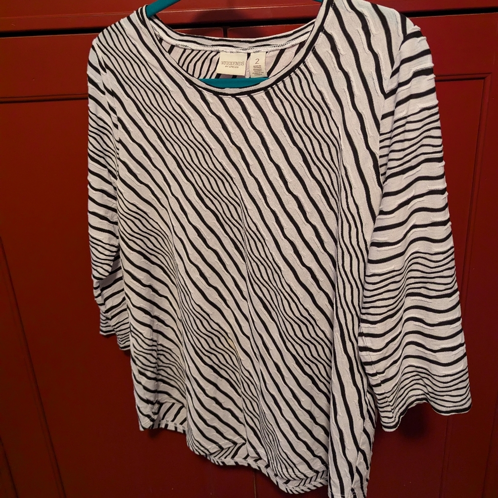 Lot of two Chico's size 2 tops